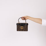 Fendi Zucca Vanity Bag w Strap GHW