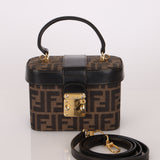 Fendi Zucca Vanity Bag w Strap GHW