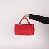 Celine Leather Red Boogie Tote