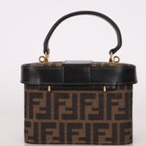 Fendi Zucca Vanity Bag w Strap GHW