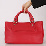 Celine Leather Red Boogie Tote