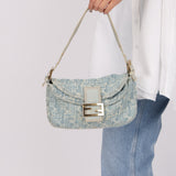 Vintage Fendi Denim Baguette