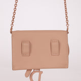 Dior Saddle Matte Cardholder on Chain