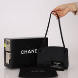 Chanel 2002 Travel Ligne So Black Tunlock Mini Flap