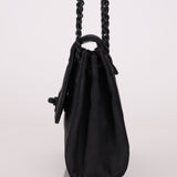 Chanel 2002 Travel Ligne So Black Tunlock Mini Flap