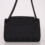 Chanel 2002 Travel Ligne So Black Tunlock Mini Flap
