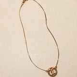 Chanel 1982 Interlocking CC Circle Pendant Choker 24K GP