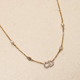 Dior Claire D Lune Pearl and Crystal Necklace