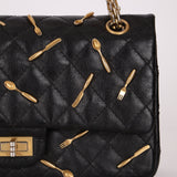 Limited Edition Chanel 2015 Calfskin Brasserie Charms 2.55 Reissue 225 Flap Bag