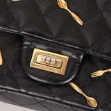 Limited Edition Chanel 2015 Calfskin Brasserie Charms 2.55 Reissue 225 Flap Bag