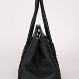 Prada Canapa Saffiano Shoulder Bag Nero Black