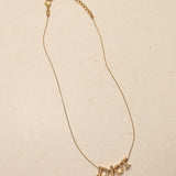 Dior Crystal Logo Letters Necklace