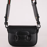 Gucci 1955 Horsebit So Black Super Mini Bag with Strap