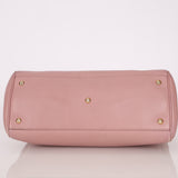 Gucci Dust Pink Leather Bamboo Shopper Tote