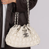 Chanel 2008 Glazed Lambskin Stravinsky Drawstring Bag
