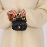 Chanel 2021 Calfskin Mini Top Handle Flap