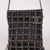 Chanel 2019 Navy Lambskin Shopping Chain Tote