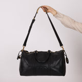 Chanel 1996 Black Caviar Boston Weekender Duffel Bag