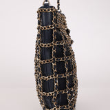 Chanel 2019 Navy Lambskin Shopping Chain Tote