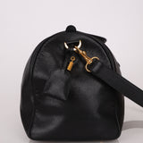 Chanel 1996 Black Caviar Boston Weekender Duffel Bag