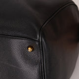 Chanel 1996 Black Caviar Boston Weekender Duffel Bag