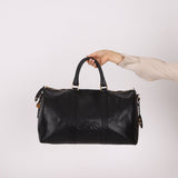 Chanel 1996 Black Caviar Boston Weekender Duffel Bag