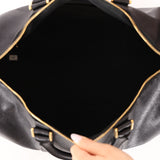 Chanel 1996 Black Caviar Boston Weekender Duffel Bag