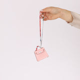 Hermès 2020 Sakura Tadelakt Micro Kelly Twilly Bag Charm
