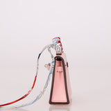 Hermès 2020 Sakura Tadelakt Micro Kelly Twilly Bag Charm
