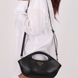 Prada City Calf Leather Top-Handle Bag