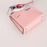 Hermès 2020 Sakura Tadelakt Micro Kelly Twilly Bag Charm
