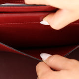 Hermès 2001 Rouge Buffalo Cabana 35 PHW