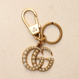 Gucci Pearl Double GG Bag Charm