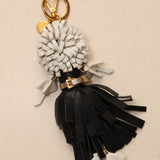 Prada Lambskin Trick in Pelle Nero Black Dress Wendy Bag Charm