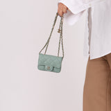 Chanel 2021 Caviar Sage Belt Bag