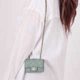 Chanel 2021 Caviar Sage Belt Bag