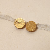 Hermès Gold Clou de Selle Clip-On Earrings