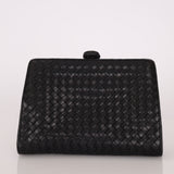Bottega Veneta 1980s Lambskin Intrecciato French Clutch
