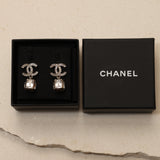 Chanel 2023 CC Crystal Drop Studs