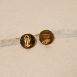 Hermès Gold Clou de Selle Clip-On Earrings