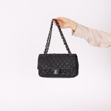 Ultra-Rare Chanel 2011 Lambskin Ladybug Classic Flap Bag