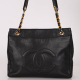 Chanel 1993 Caviar Double Sided Turnlock Tote 24k GP