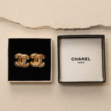 Chanel 70s-80s Coco Crush CC Clip-On Earrings