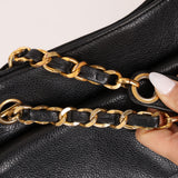 Chanel 1993 Caviar Double Sided Turnlock Tote 24k GP