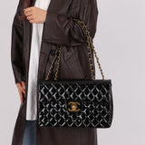 Chanel 1991 Patent XL CC Jumbo Single Flap