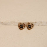 Chanel 2024 Heart CC Logo Studs