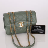 Chanel 2017 Lambskin Sage Coco Companion Small Flap