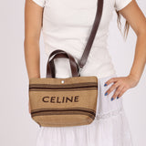 Celine Raffia Cabas Mini Tote