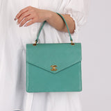 Rare Chanel 1997 Turquoise Caviar Kelly Bag 24K GP