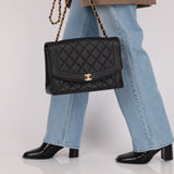 Rare Chanel 1996 Caviar Large Diana Flap Bag